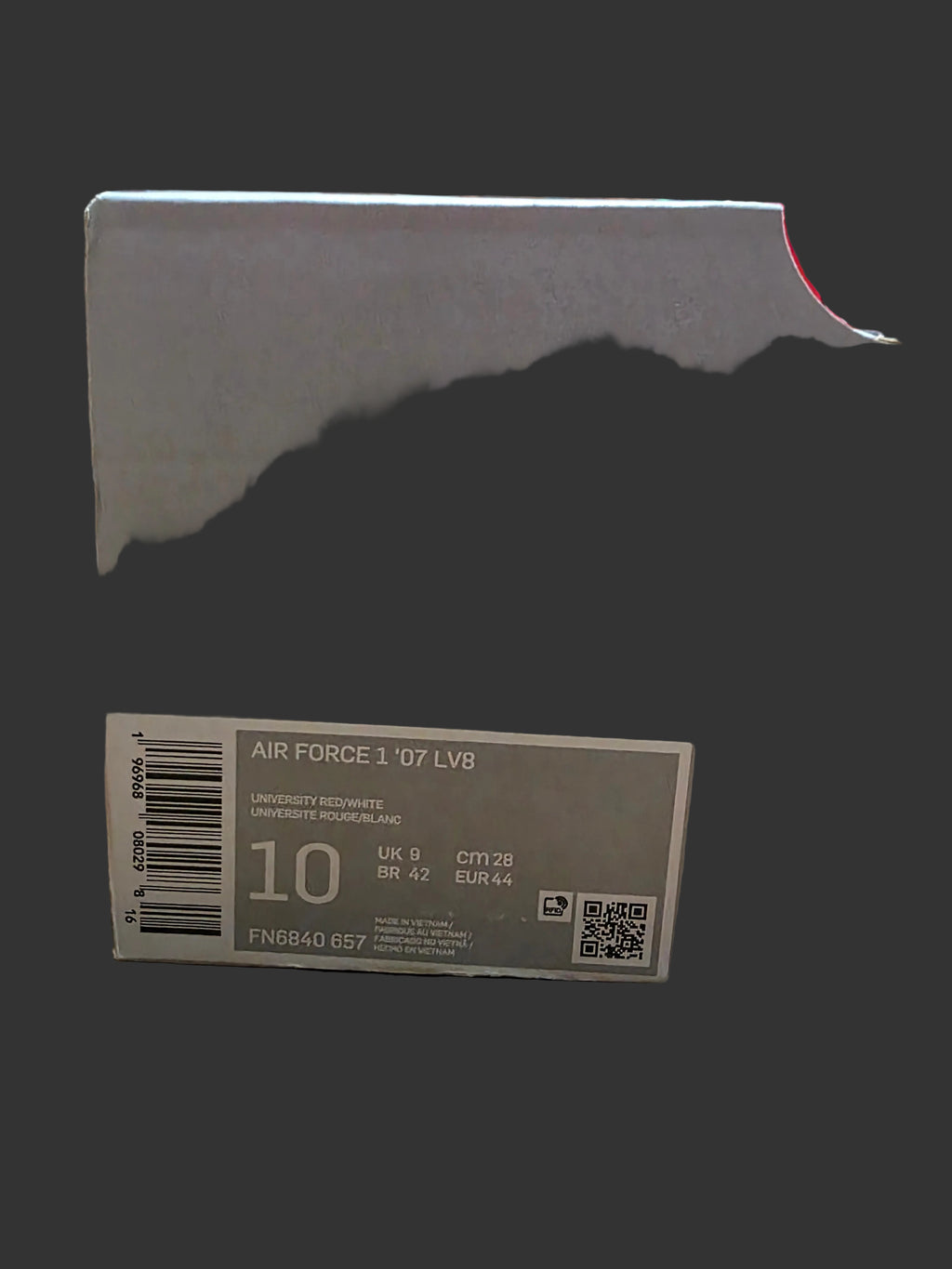 Nike Air Force 1 "Rubics Cube", size 10m.