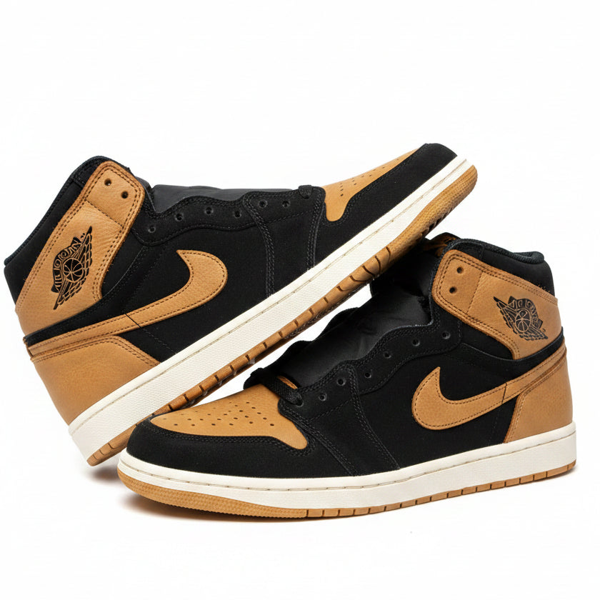 Jordan 1 Mid SE, black/flax, size 10.5m,  new.