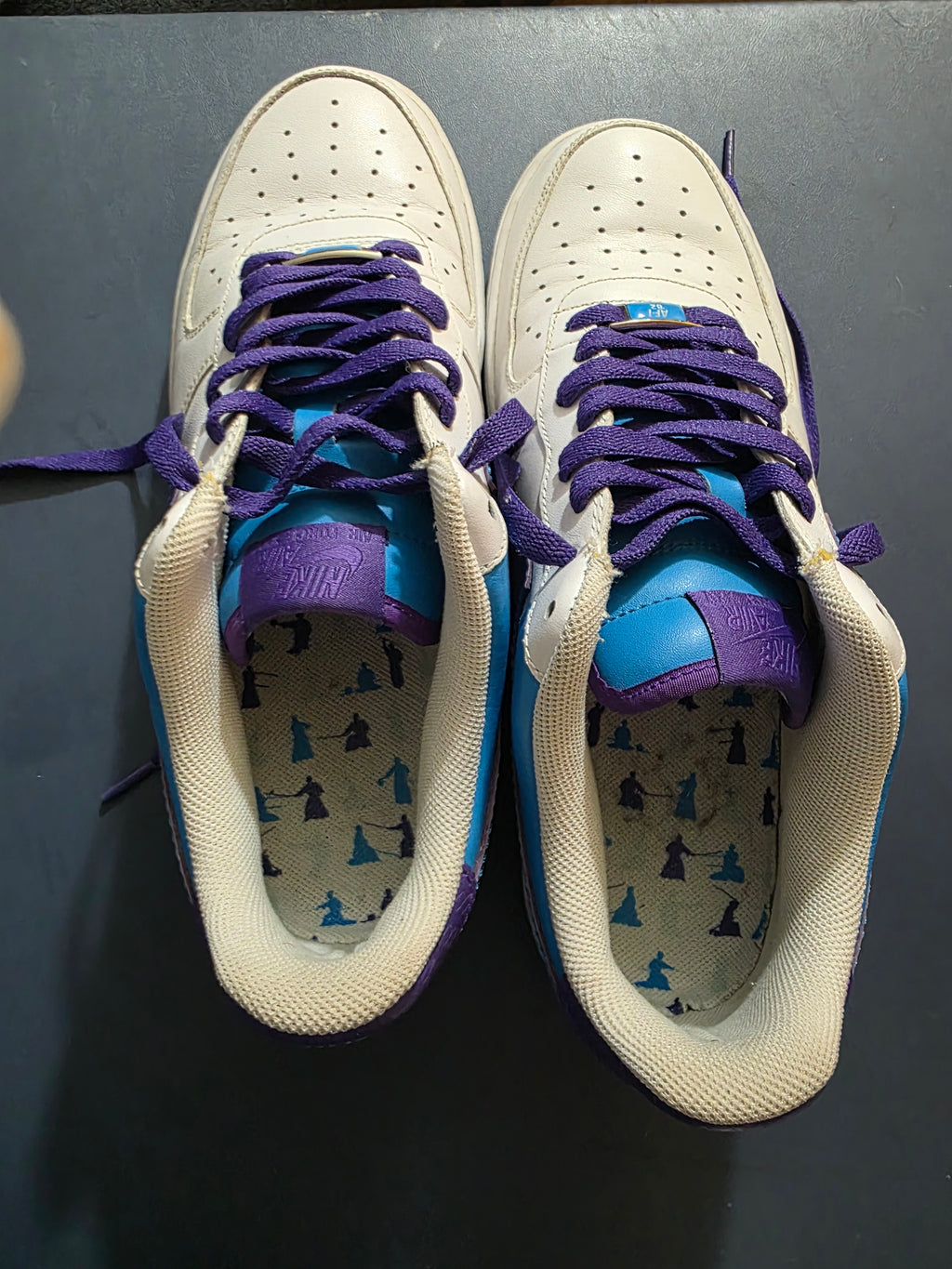 Nike Air Force 1 Court Purple, size 10m.