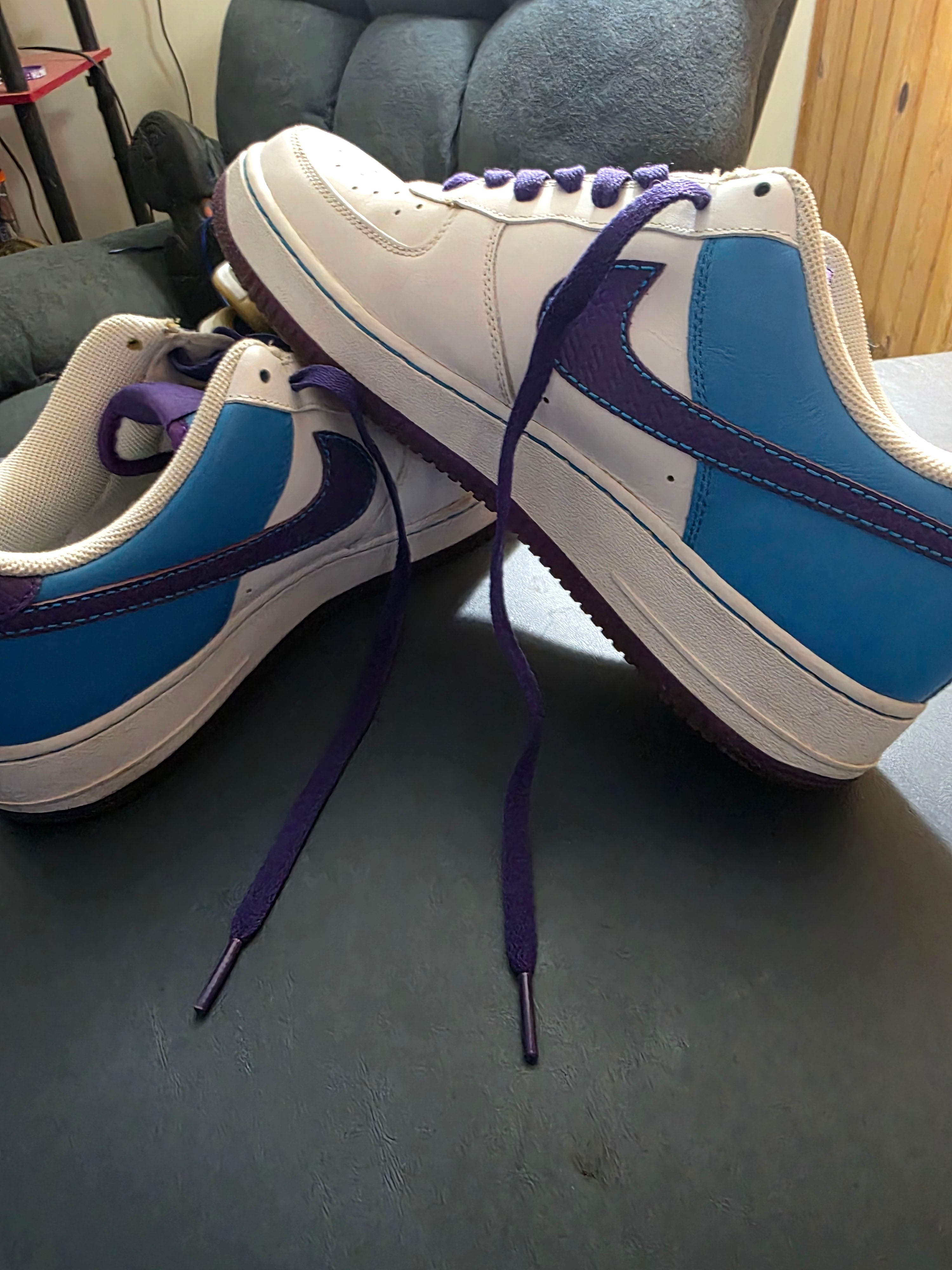 Nike Air Force 1 Court Purple, size 10m.