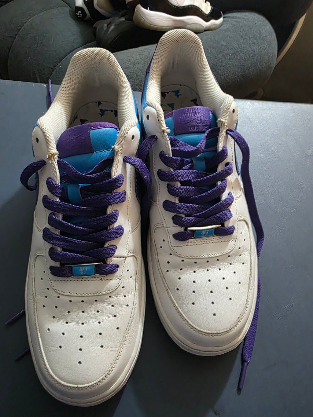Nike Air Force 1 Court Purple, size 10m.