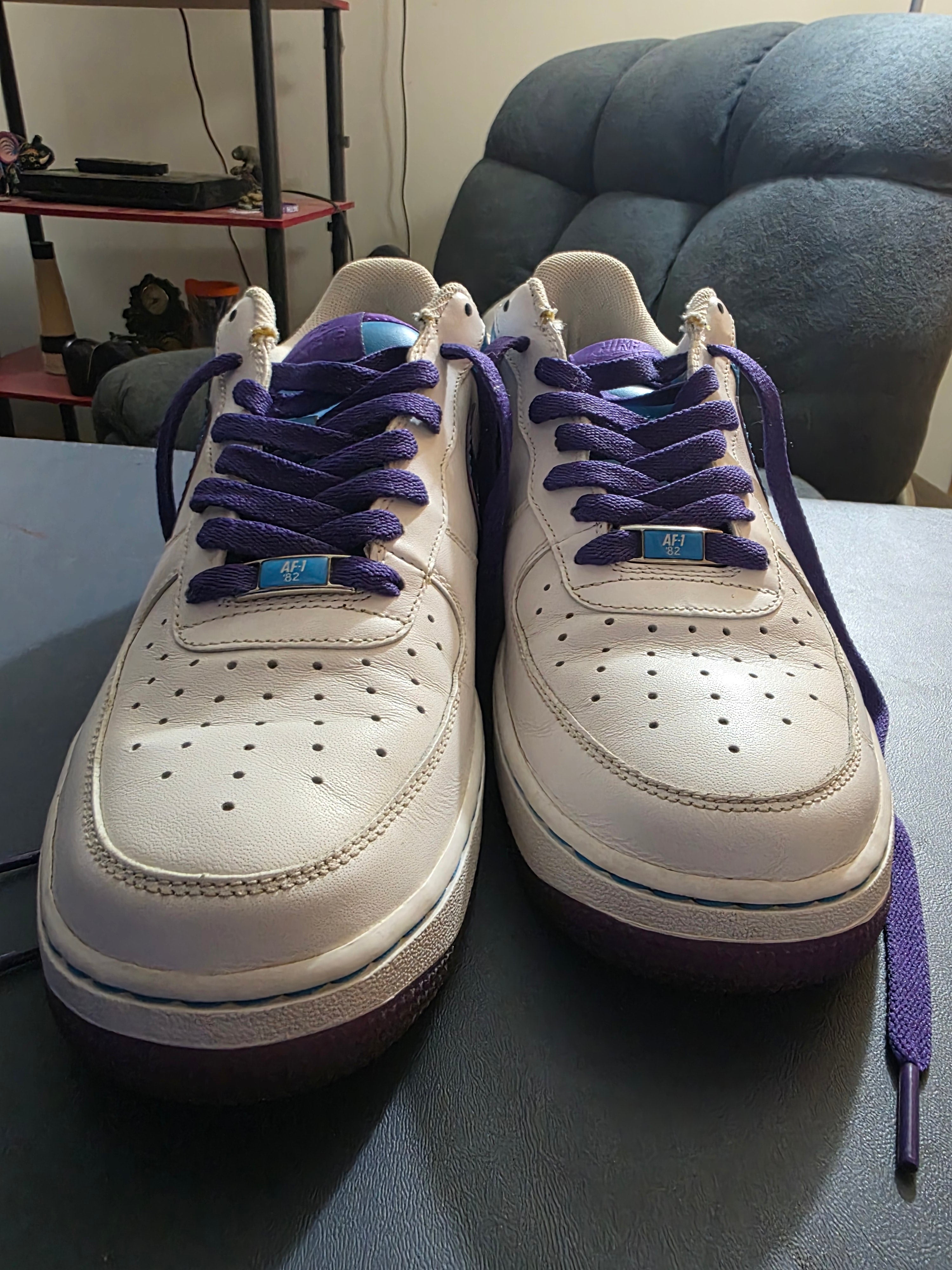 Nike Air Force 1 Court Purple, size 10m.