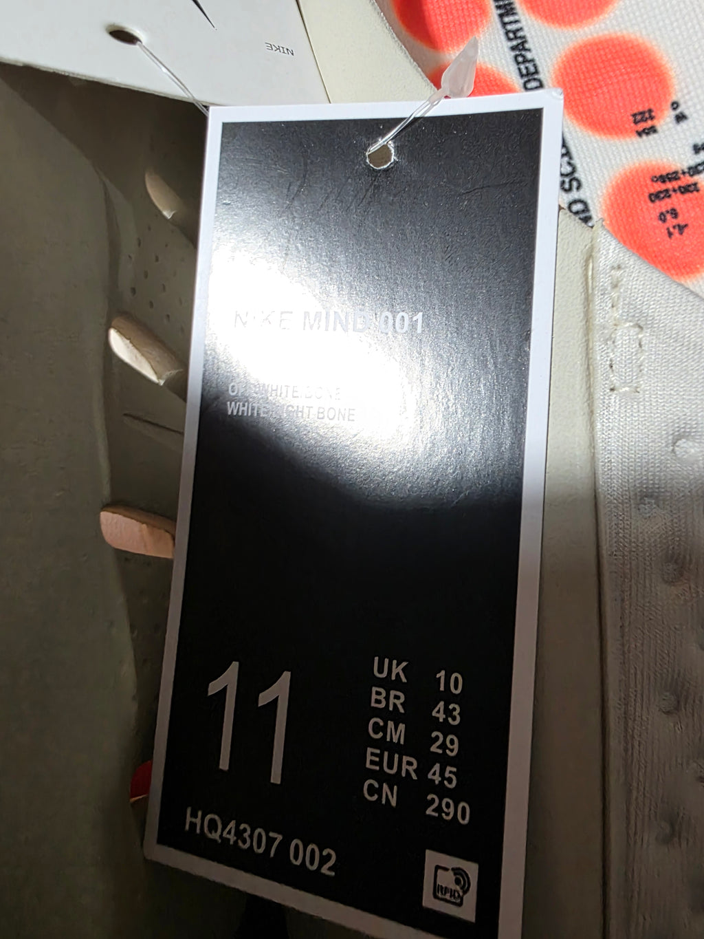 Nike Mind 002 Cream/Beige, size 11m.