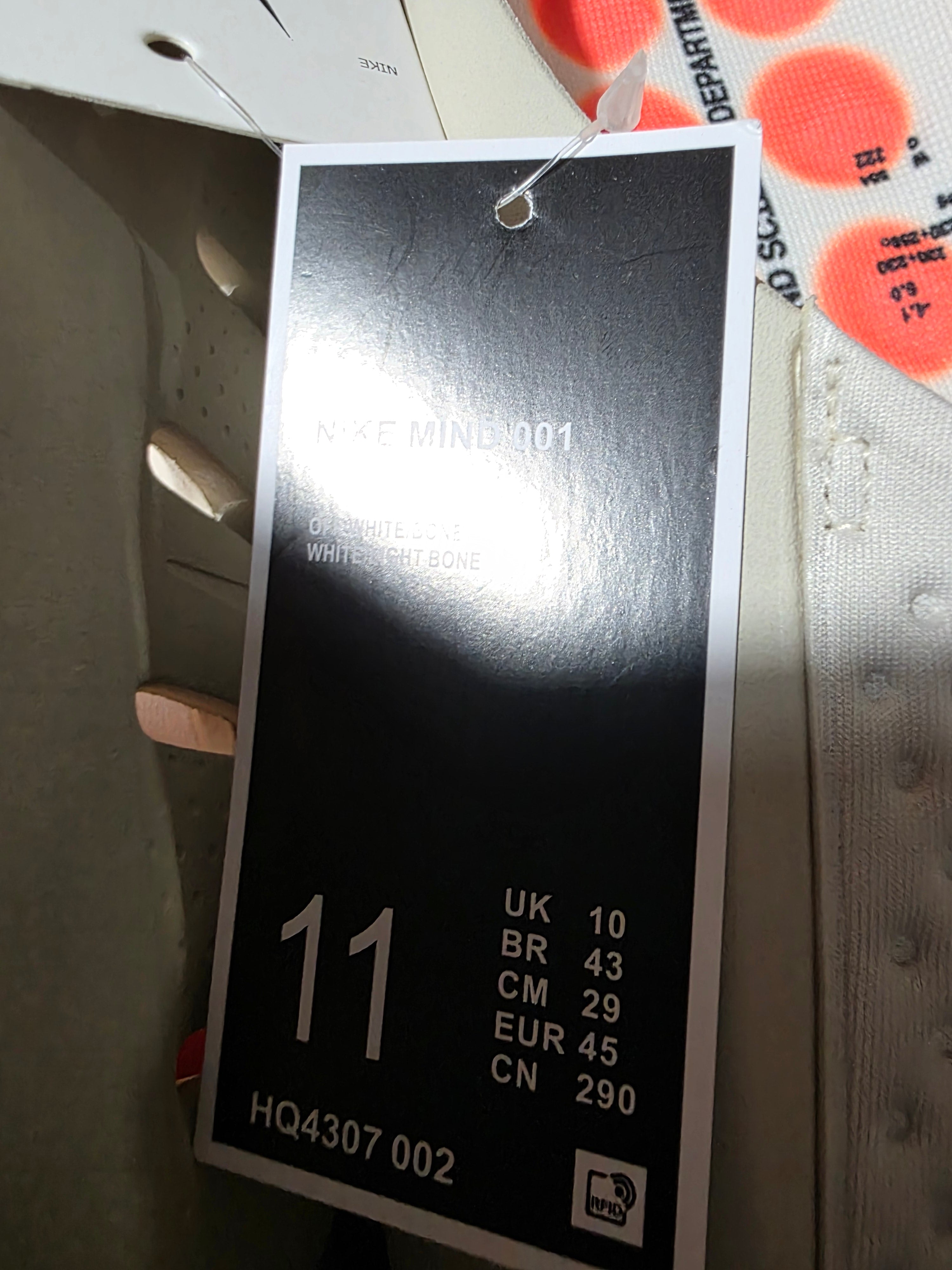 Nike Mind 002 Cream/Beige, size 11m.