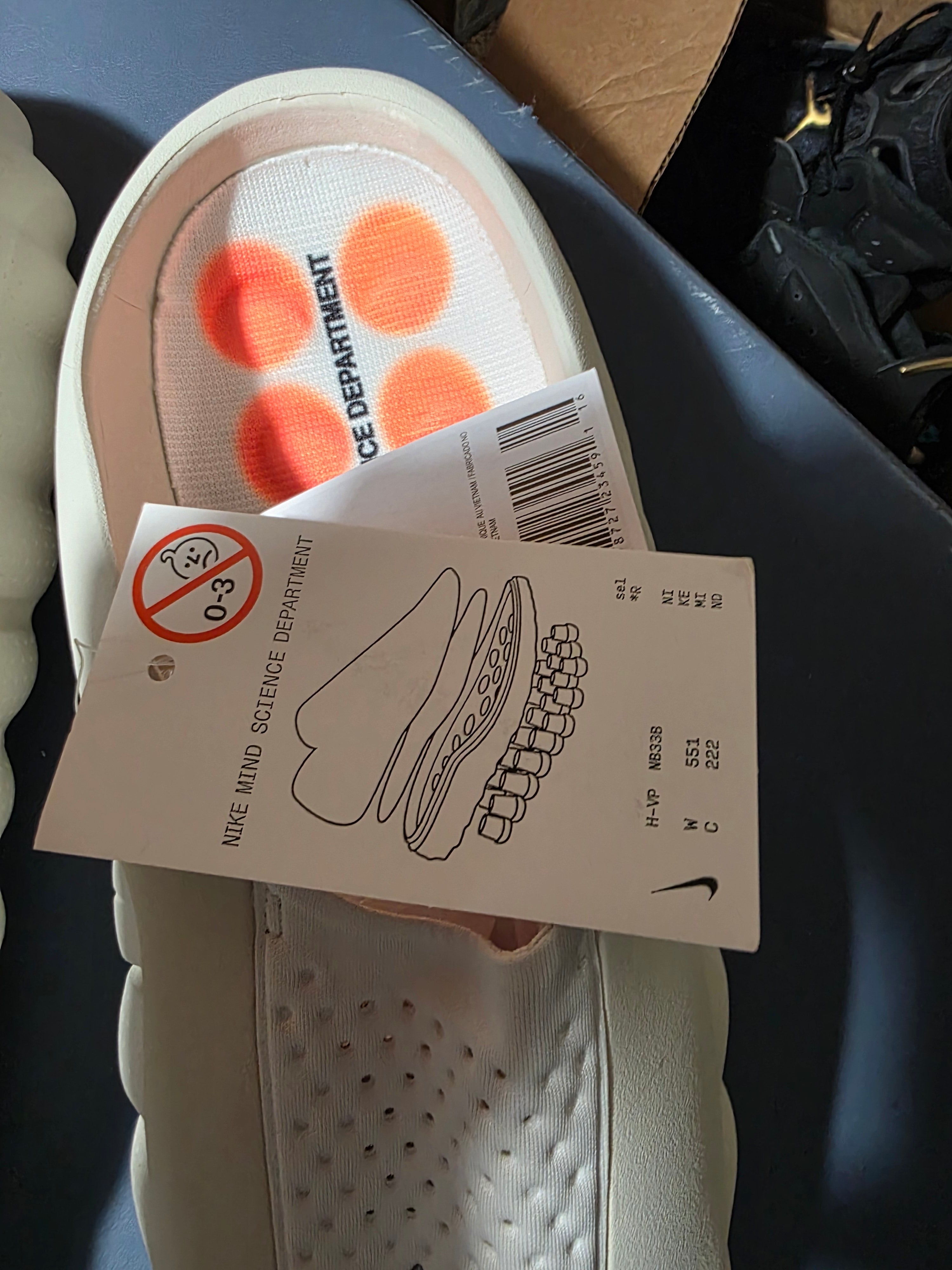 Nike Mind 002 Cream/Beige, size 11m.