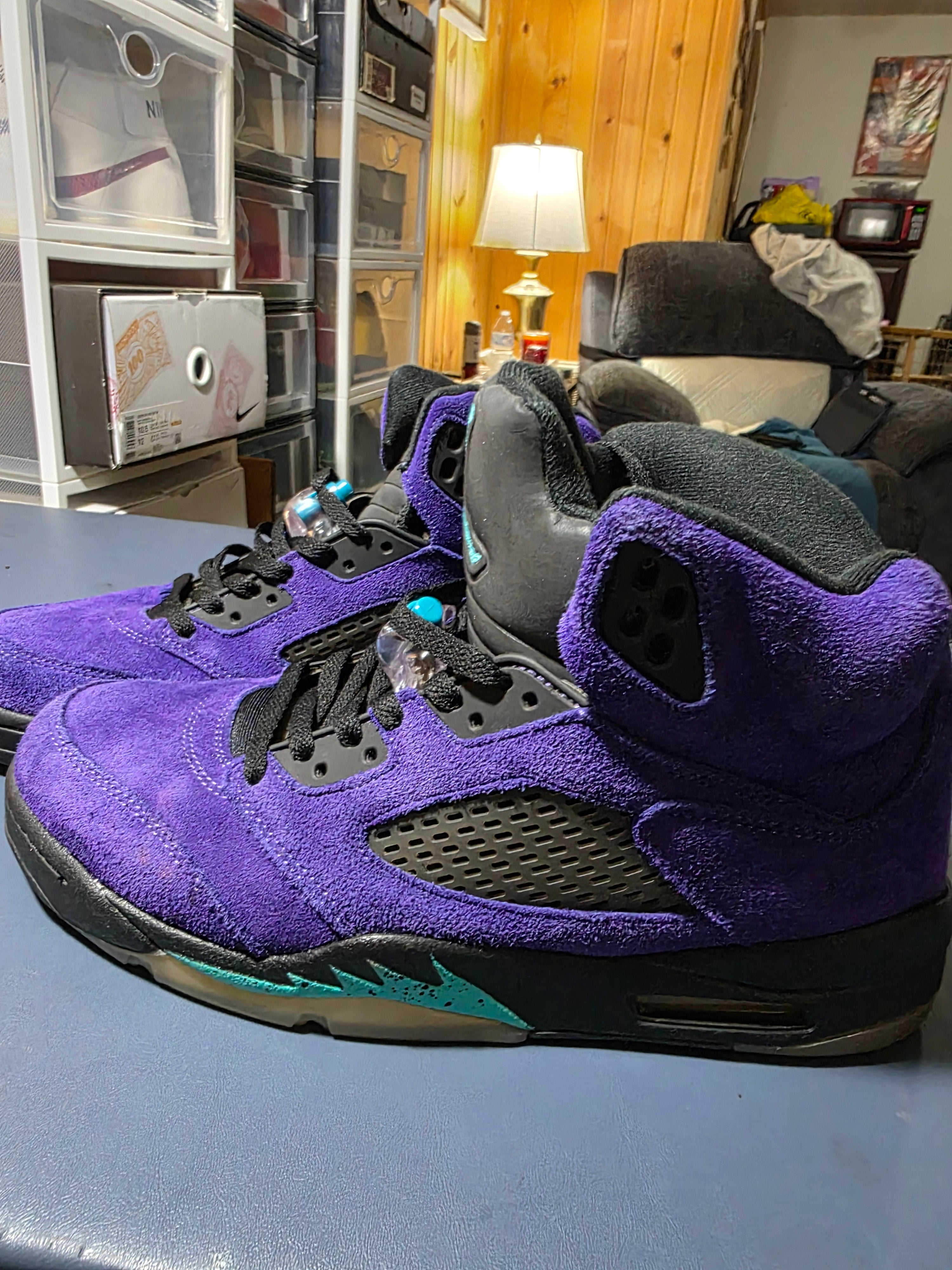 Jordan 5 retro Grape, size 10 pre-owned.