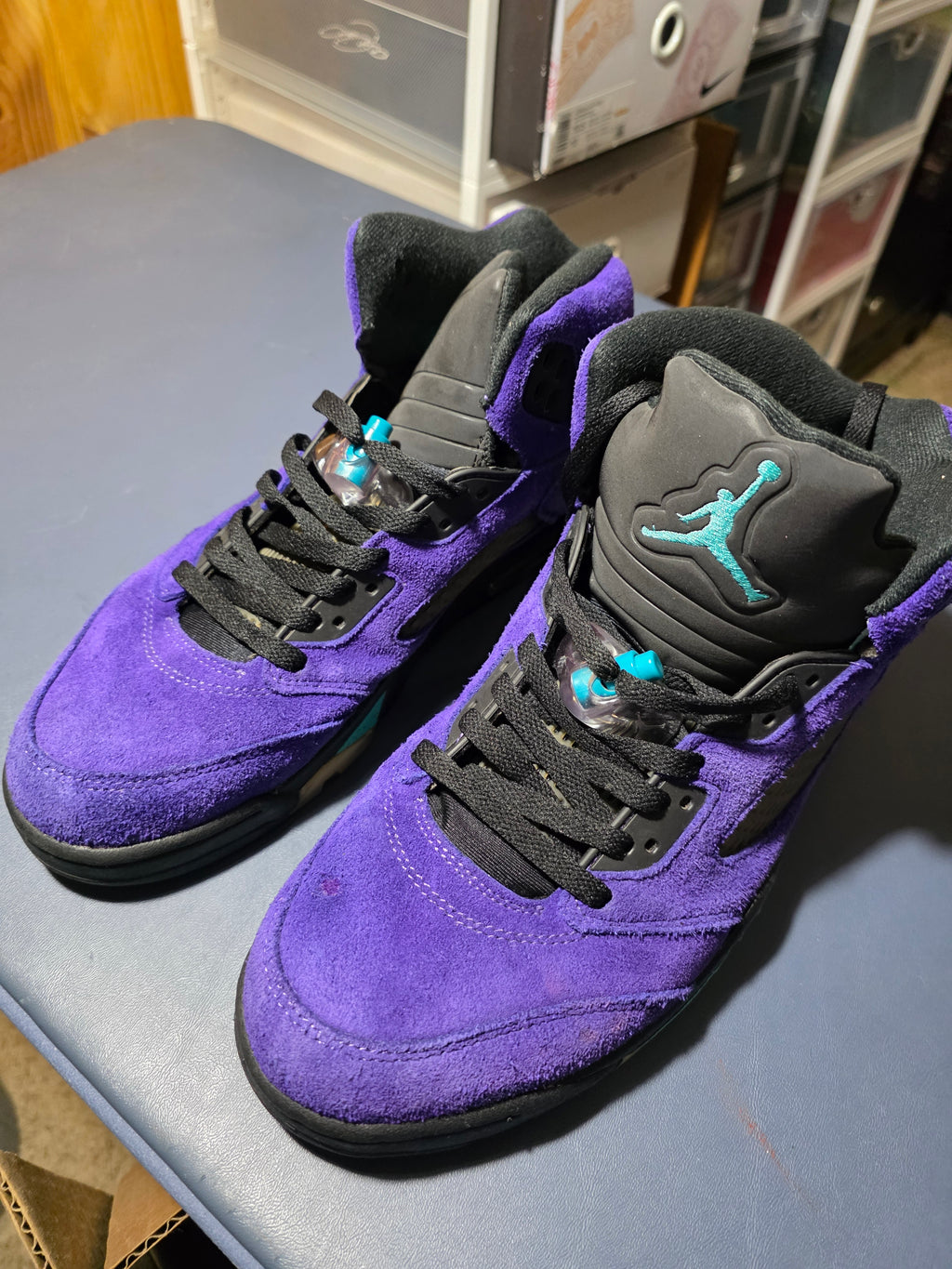 Jordan 5 retro Grape, size 10 pre-owned.