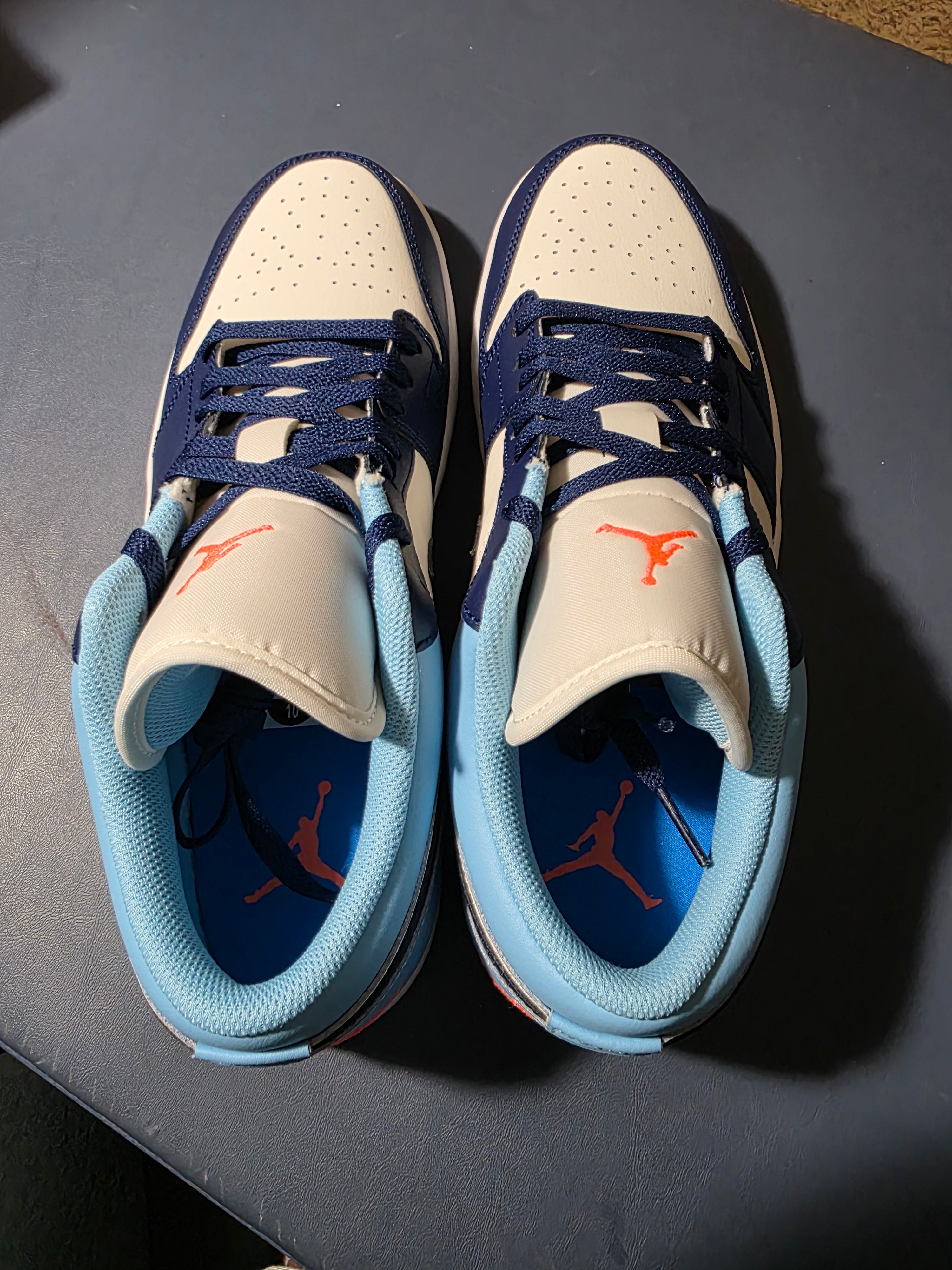 Jordan 1 Low Sail Blue Void, size 10m.
