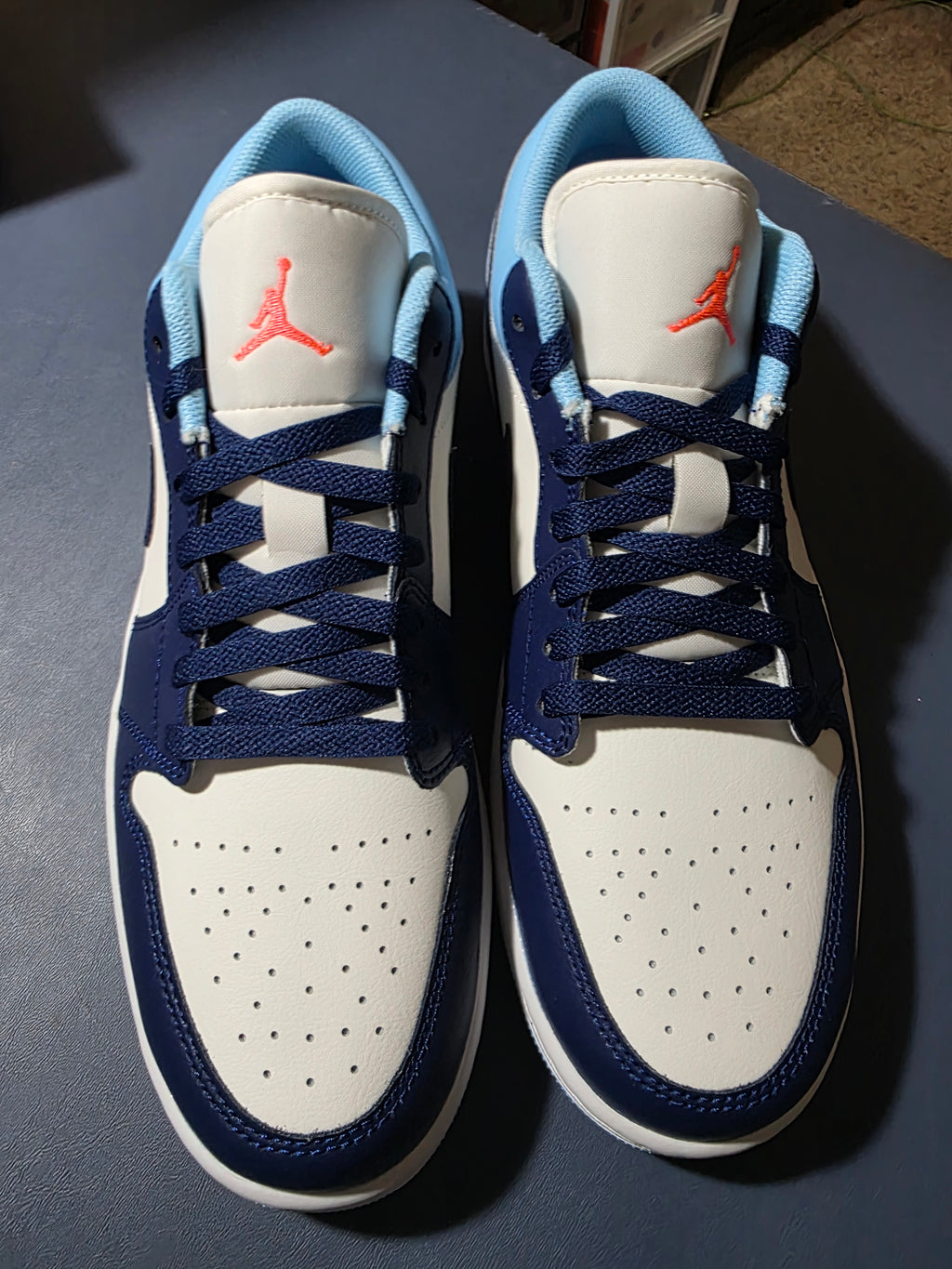 Jordan 1 Low Sail Blue Void, size 10m.
