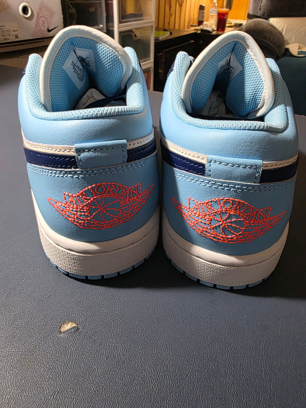 Jordan 1 Low Sail Blue Void, size 10m.