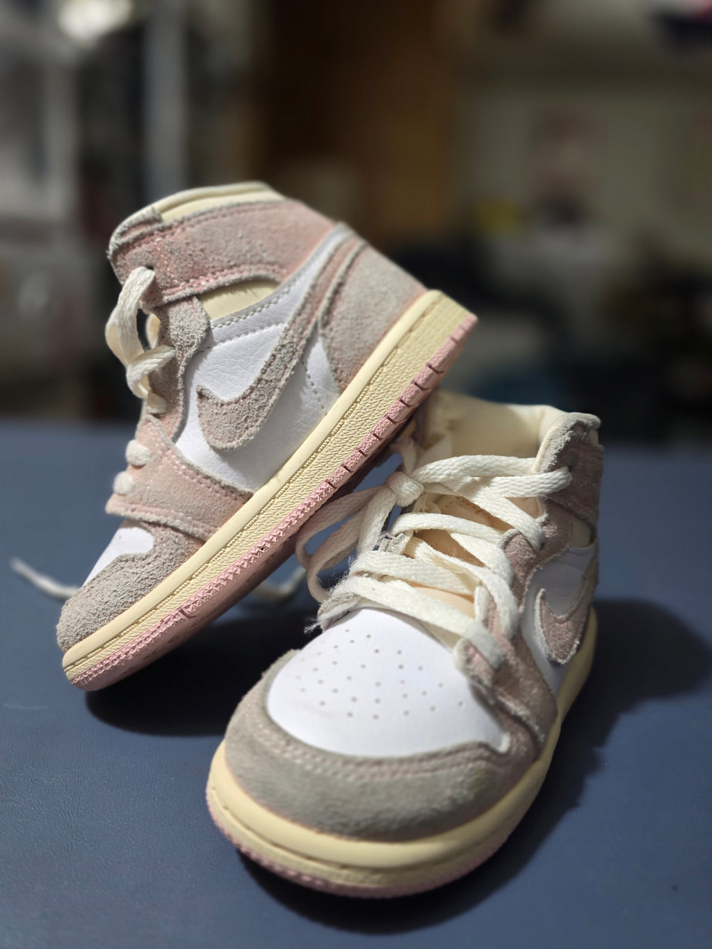 Jordan 1 high retro Washed pink, size 8c, clean.