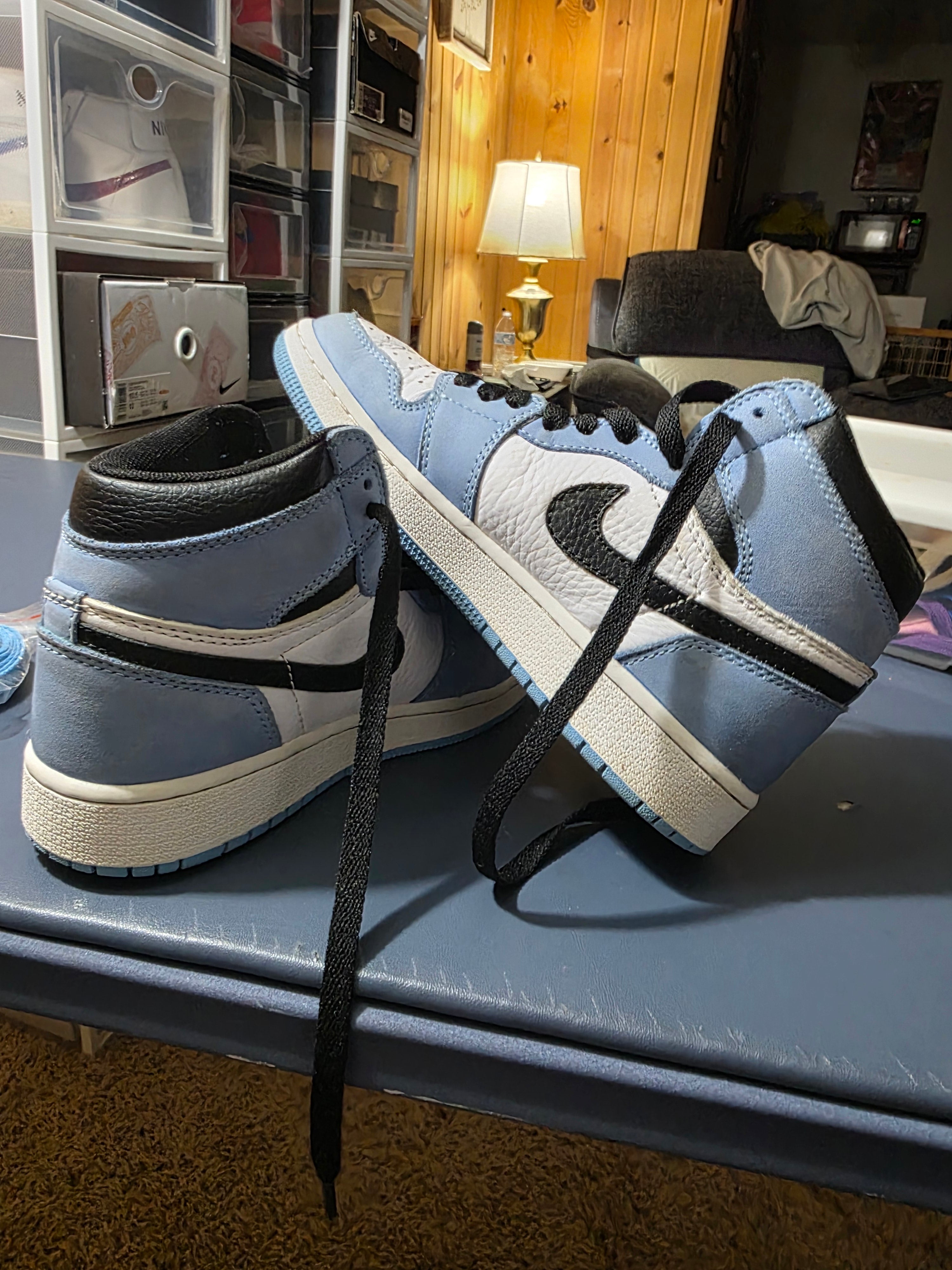 Jordan 1 High University Blue,  size 3y.