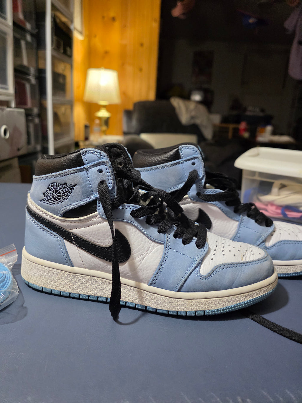 Jordan 1 High University Blue,  size 3y.