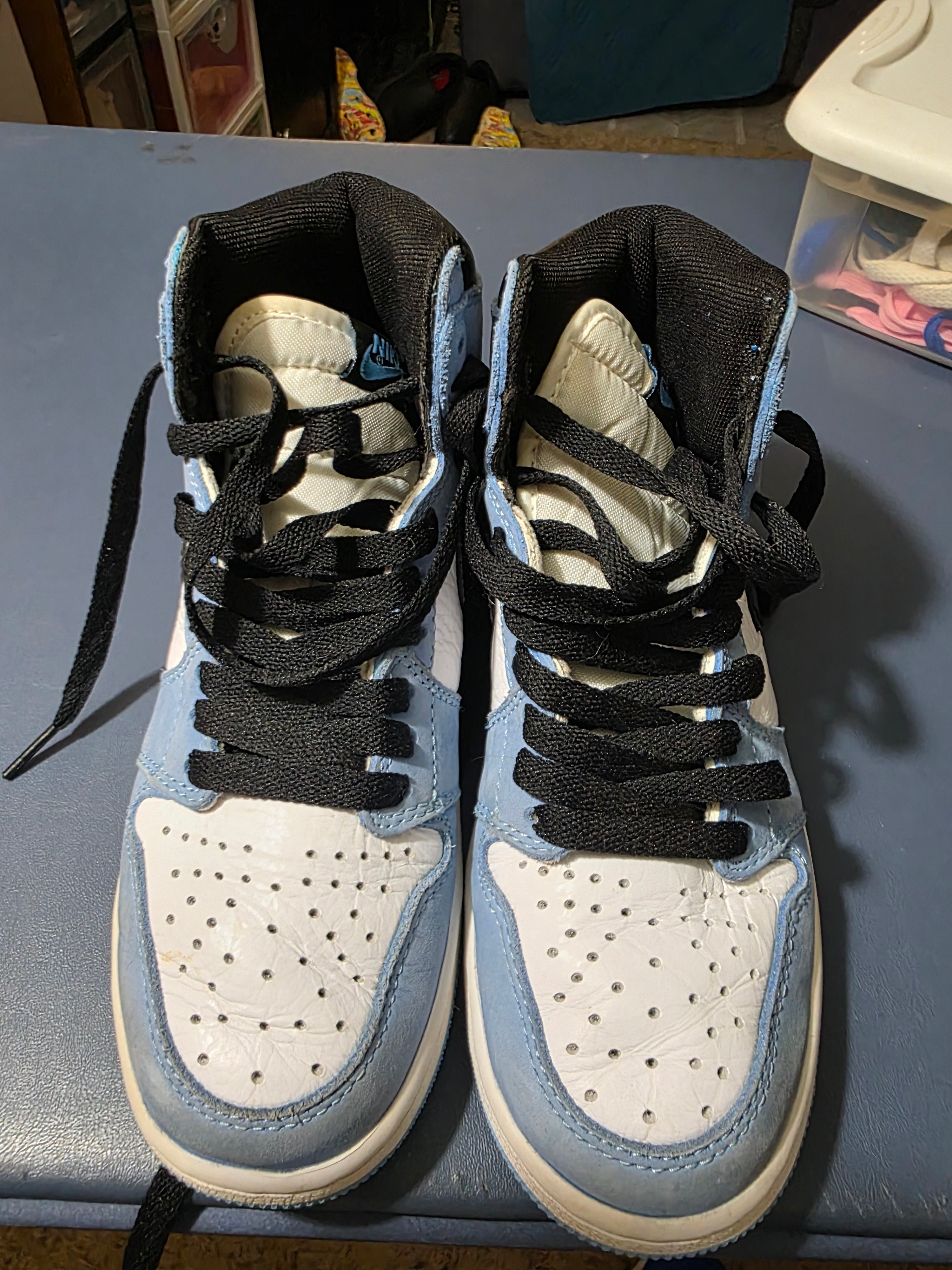 Jordan 1 High University Blue,  size 3y.