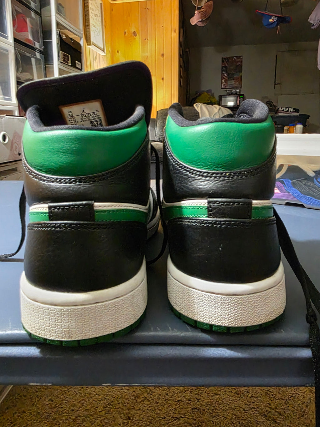 Jordan 1 High Pine Green, size 9.5m.