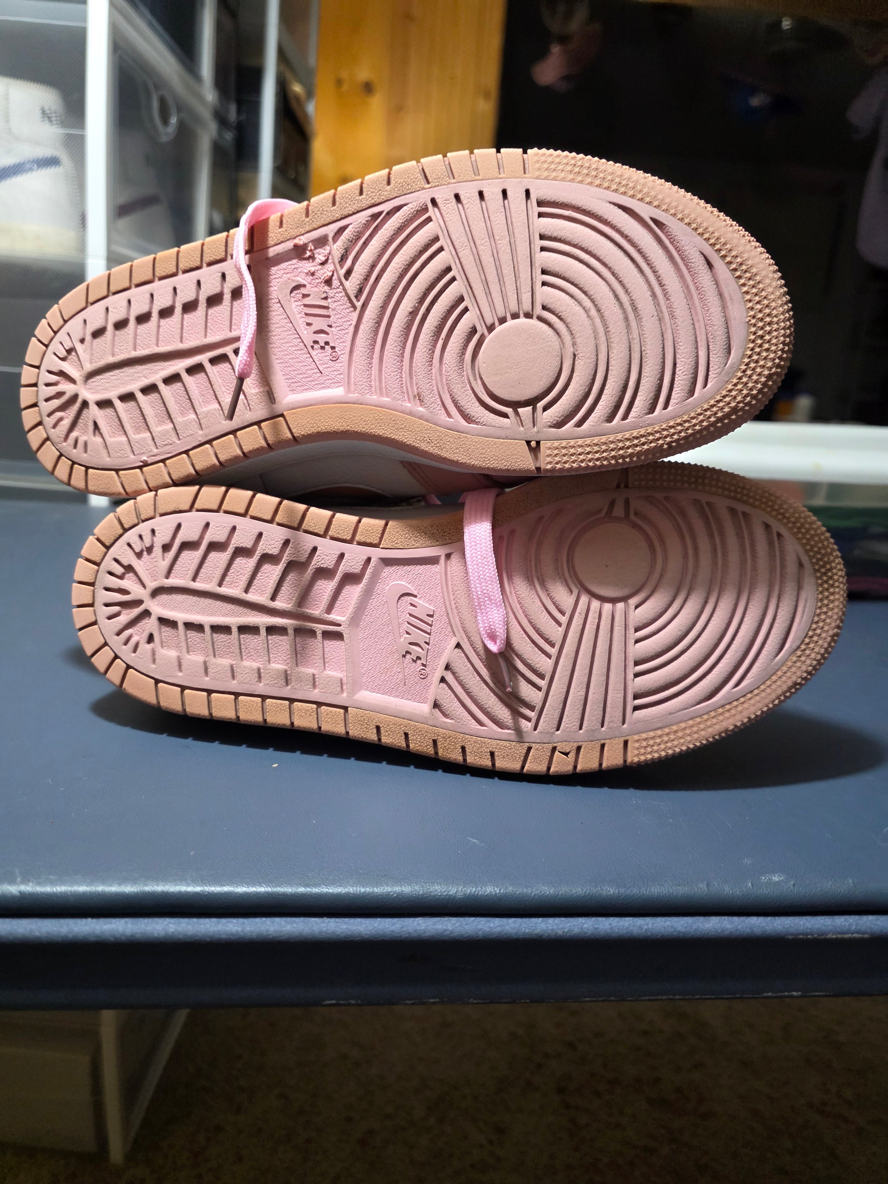 Jordan 1 High Zoom Pink, women's size 7.5.